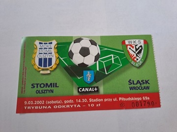 STOMIL OLSZTYN - ŚLĄSK WROCŁAW 09-03-2002