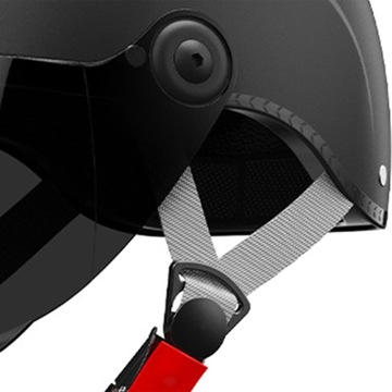 Kask motocyklowy Regulowany kask rowerowy dla dorosłych Mężczyźni Kobiety Czarny