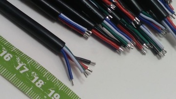 ГЕРМЕТИЧНЫЙ РАЗЪЕМ IP65, 5 КОНТАКТОВ С КАБЕЛЕМ ДЛИНОЙ 30 СМ, 5 КОНТАКТОВ