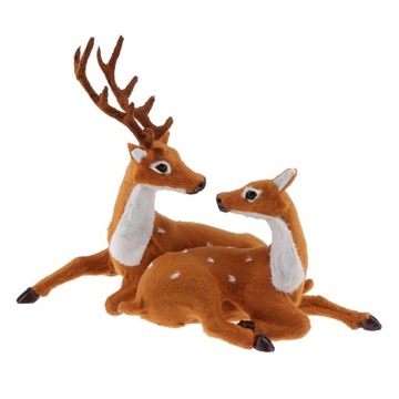Xmas Elk Pluszowa symulacja Ozdoby świąteczne