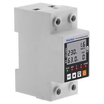 Счетчик электроэнергии TUYA WiFi для DIN-рейки
