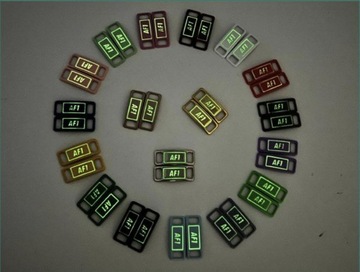 2 шт. металлическая пряжка для обуви со светящейся подсветкой AF1