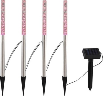 4 x СОЛНЕЧНАЯ САДОВАЯ ЛАМПА МНОГОЦВЕТНАЯ СВЕТОДИОДНАЯ