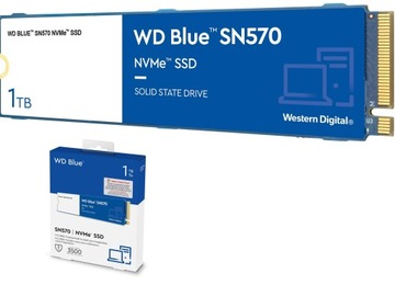 Твердотельный накопитель Western Digital WD Blue SN570 M.2 PCIe емкостью 1 ТБ