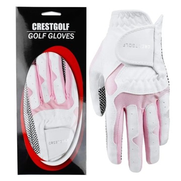 CRESTGOLF Women's Golf Gloves Microfiber Cloth