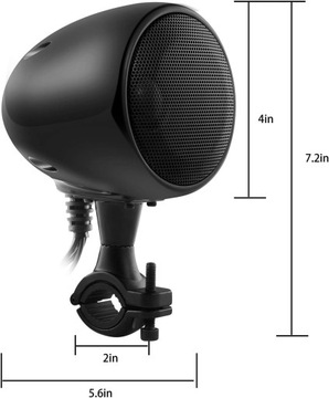 Аудиосистема для мотоцикла, 4-дюймовые водонепроницаемые стереодинамики Bluetooth