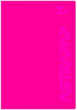 Zeszyt w kratkę A5 Astra 60 kartek FLUO pink