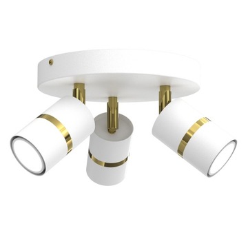 LAMPA SUFITOWA PLAFON KOŁO METAL TUBA LED BIAŁY