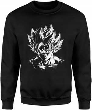 BLUZA DRAGON BALL Z GOKU SON SUPER SAIYAN MĘSKA S BEZ KAPTURA DRESOWA