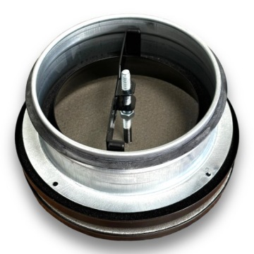 Приточный диффузор SVF BLACK, изолированный, скандинавский плоский 100, с ПРОКЛАДКОЙ