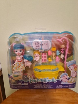 Enchantimals lalka zestaw Radosna kąpiel PETYA PIG