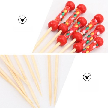 ДЕКОРАТИВНЫЕ ШАМПУНКИ ДЛЯ КОКТЕЙЛЕЙ 100 шт. ФРУКТОВЫЕ ПАЛОЧКИ.