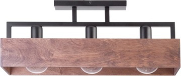 Designerski Nowoczesny SIGMA DAKOTA 3 plafon BRĄZ LED