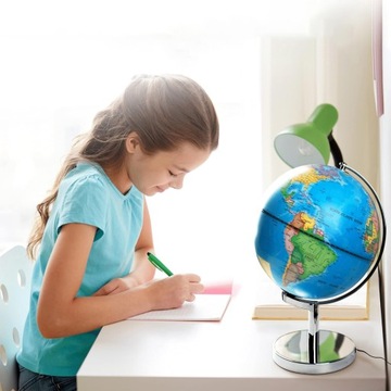 WORLD GLOBUS С ПОДСВЕТКОЙ И ПОДСТАВКОЙ, ОБРАЗОВАТЕЛЬНЫЙ ИНСТРУМЕНТ 3 В 1