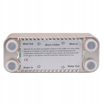 40-пластинчатый теплообменник, резьба NPT1/2