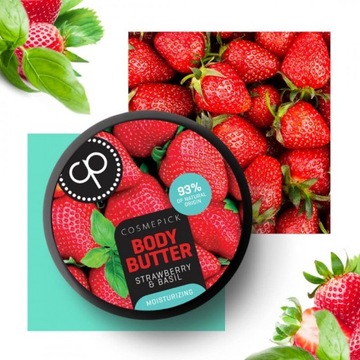 Cosmepick Body Butter Strawberry & Basil, Масло для тела с клубникой 20