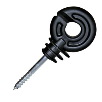 Izolator z wkrętem do linki drutu 100szt ECO