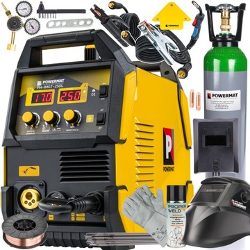 SPAWARKA INWERTEROWA INWERTOROWA MIGOMAT MIG MAG MMA TIG 250A ZESTAW BUTLA