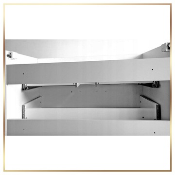 Szafka z Umywalką Biała Wisząca Łazienkowa 80 cm PEŁEN LAKIER Cichy Domyk