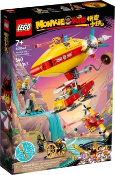Zestaw klocków LEGO Monkie Kid 80046 - Podniebny sterowiec Monkie Kida
