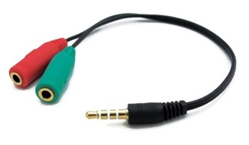 Адаптер АДАПТЕР 2x JACK 3,5 мм АУДИОМИКРОФОН