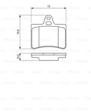 Bosch 0 986 424 580 Комплект тормозных колодок, дисковые тормоза