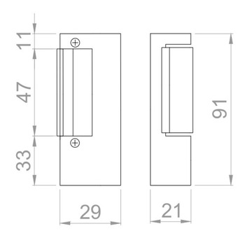 ЭЛЕКТРОЗАМОК 12В ЭЛЕКТРОЗАМОК ДЛЯ ВОРОТ