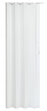 DRZWI HARMONIJKOWE PRZESUWNE PCV BIAŁE 004 90 cm