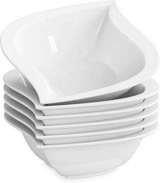 Porcelanowe Miseczki Deserowe 240ml 13,5x13,5x5 cm 6szt.