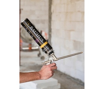 Пистолет для монтажной пены BAUHUS Professional Metal MTL + Cleaner 500