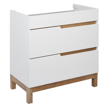 Шкафчик напольный под умывальник, белый, глянцевый, 80 см ПОЛЬСКИЙ ПРОИЗВОДИТЕЛЬ