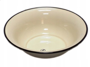 ЭМАЛЬНАЯ ЧАШКА 36 СМ КРЕМОВАЯ СИЛЕЗИЯ РЫБНИК