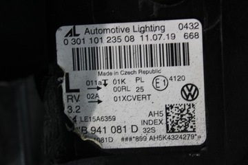 ФОНАРЬ ПЕРЕДНИЙ ЛЕВЫЙ VW TIGUAN 2 5NB FULL LED 5NB941081D