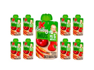 Kubuś Baby MUS яблоко-клубника-морковь 9x