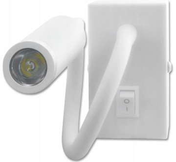 Kinkiet, lampka LED do czytania 3W 4000K - biała