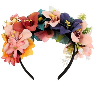 Повязка на голову с искусственным цветком, корона, мексиканский костюм