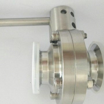 Санитарный двухстворчатый клапан Tri Clamp из нержавеющей стали