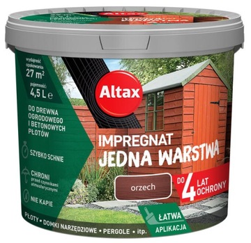 Altax Impregnat Jedna Warstwa Orzech 4,5L Mat