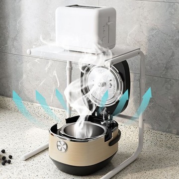 ПОДСТАВКА ДЛЯ СВЧ, 2-Х ЭТАЖНАЯ, УГЛЕРОДИСТАЯ СТАЛЬ, СОВРЕМЕННАЯ