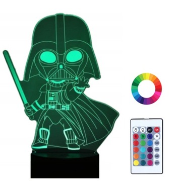 Lampka Nocna 3DLed Pilot Lord Vader Star Wars