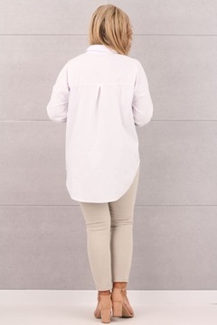 Элегантная хлопчатобумажная рубашка Большой размер свободный повседневный негабаритный формальный