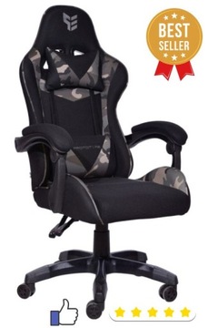 FOTEL OBROTOWY GAMINGOWY HERO ARMY FABRIC
