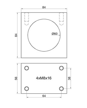 Линейный подшипник LM40 fi40, ступица, стальной корпус