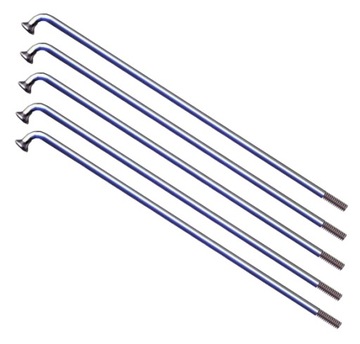 5x SZPRYCHY ROWEROWE STALOWE SREBRNE KOMPLET SLE SPOKES 295mm