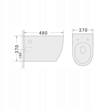 ТУАЛЕТНЫЙ НАБОР, ПНЕВМАТИЧЕСКИЙ РАМКА CERSANIT AQUA 72 ЧЕРНЫЙ ARBO SLIM RIM ЧАША