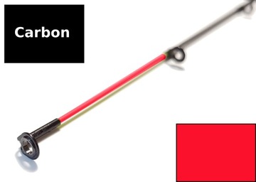 SZCZYTÓWKA do feedera MIĘKKA czerwona 3,5mm Carbon