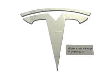 Tesla 3 Y emblemat MASKI LOGO CHROM 1494949-00-A NOWY