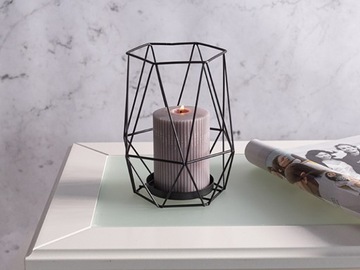 ЧЕРНЫЙ ГЛАМУРНЫЙ ПОДСВЕЧНИК, НАБОР ИЗ 2 ПОДСВЕЧНИКОВ