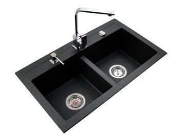 DOZOWNIK MOSIĘŻNY_GRANITOWY_DO ZLEWU/BLATU KWADRAT