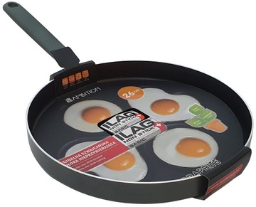 AMBITION PATELNIA DO JAJEK SADZONYCH PLACUSZKÓW RACUCHÓW PANCAKES 26 CM